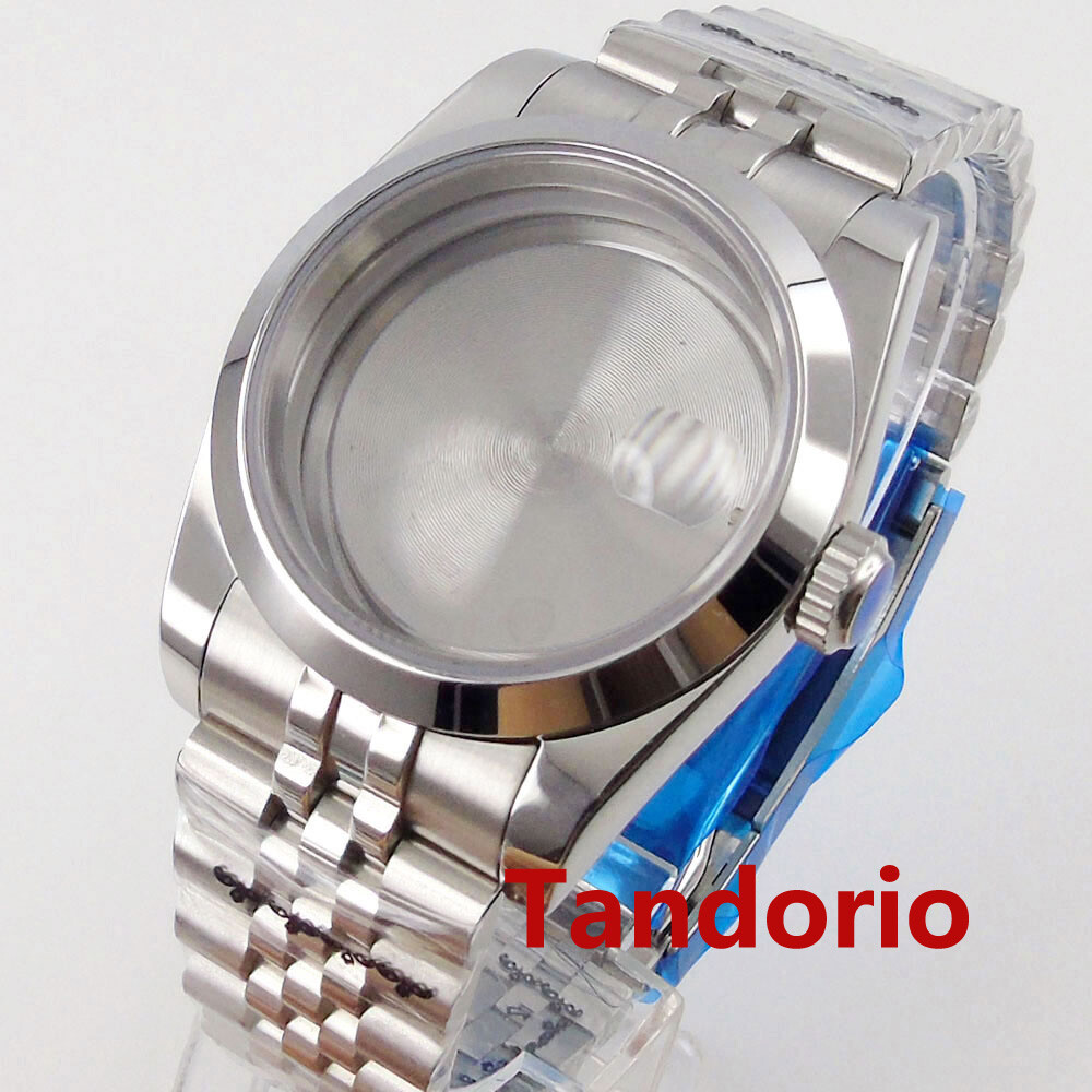 Stainless Steel Watch Case 36mm For NH35 NH36 MIYOTA 8215 Mingzhu 2813 Movement