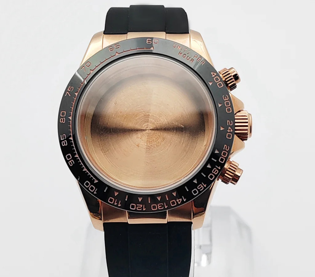 VK63 Watch Case 39mm Stainless Steel Silver Gold Color with Strap