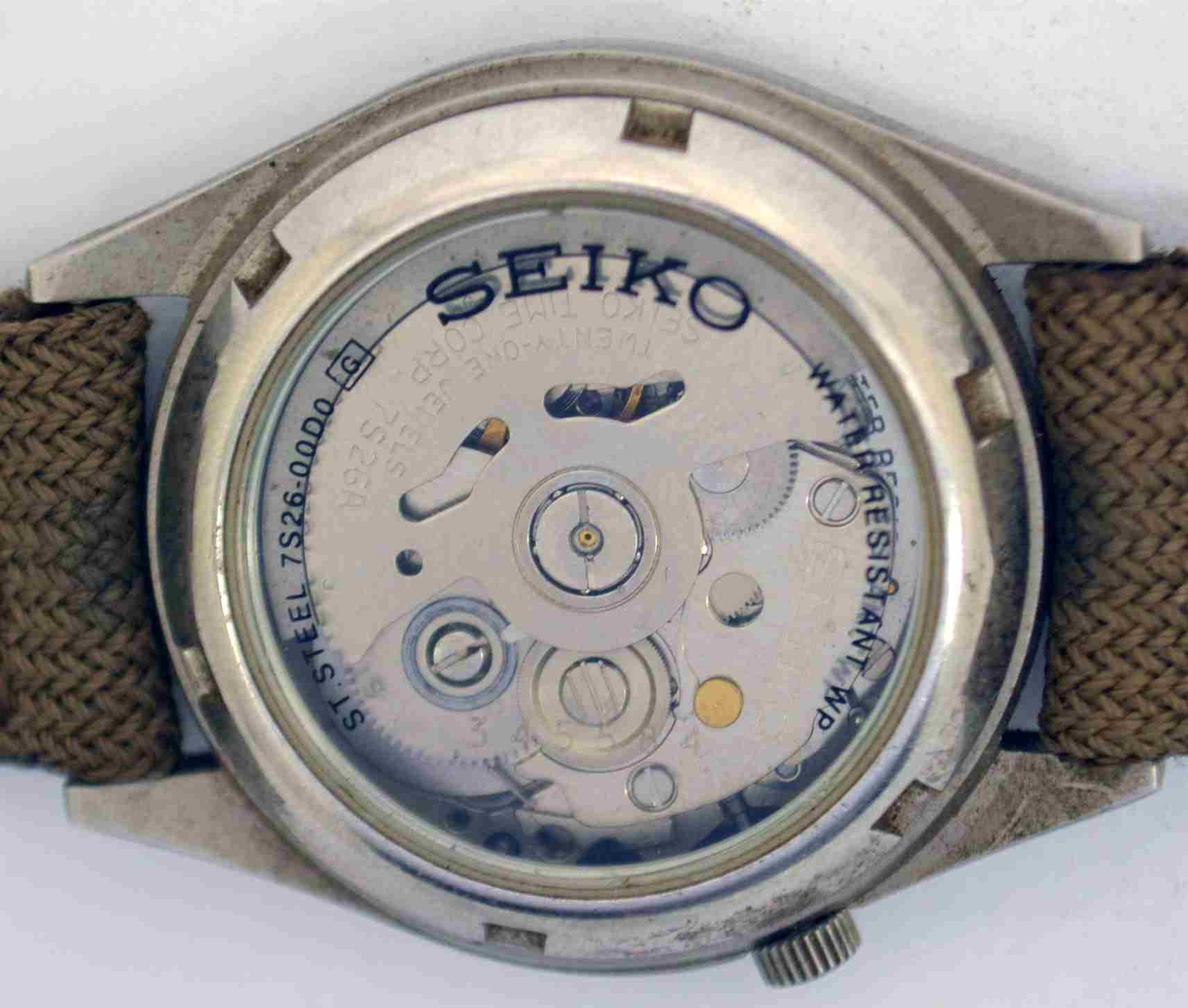 VTG SEIKO Military Style Steel Wristwatch. Ref: 7S26-00D0, Cal: 7S26S. For