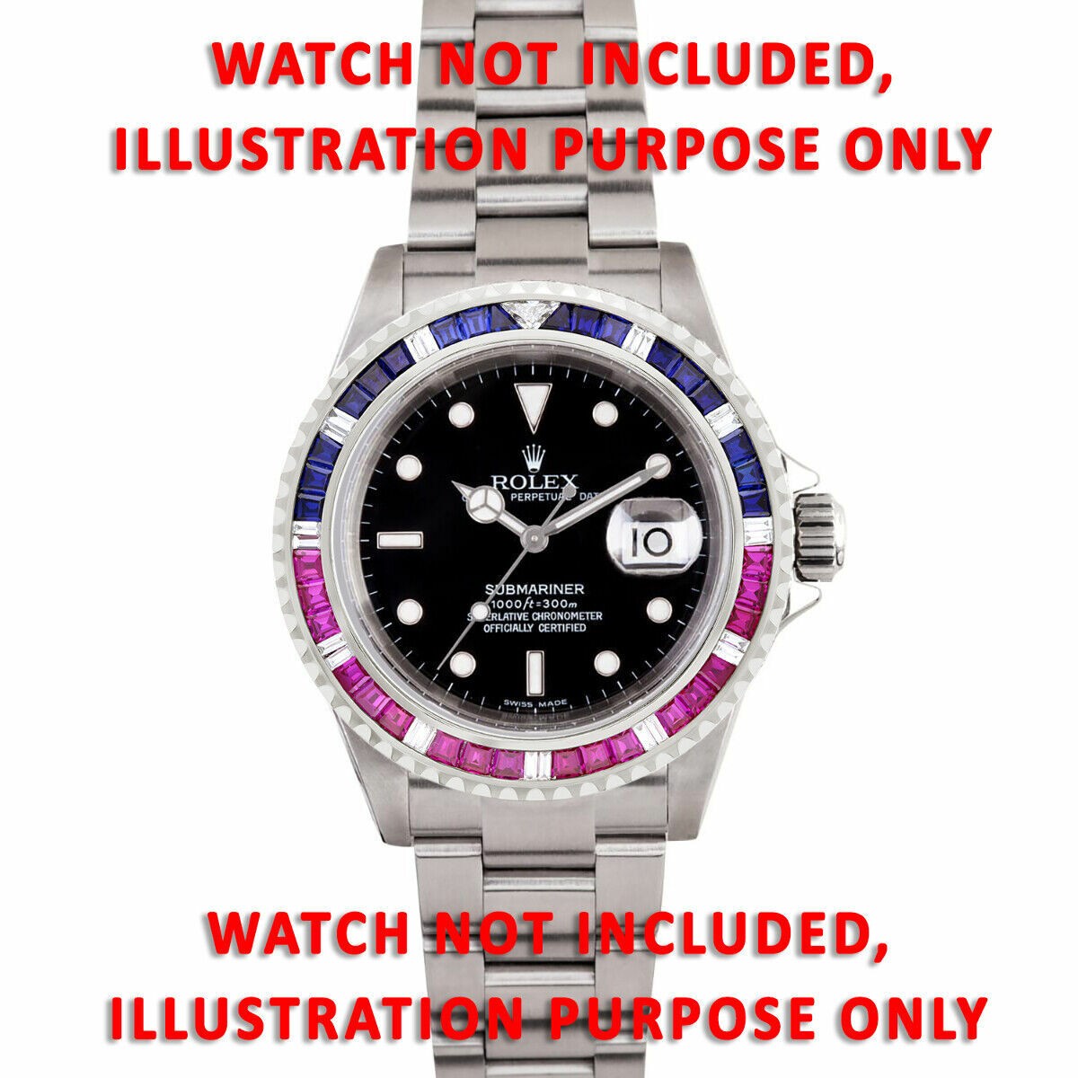 GMT MASTER 2 SAPPHIRES RUBIES & NATURAL DIAMONDS BEZEL ROLEX 16700 16710 16760