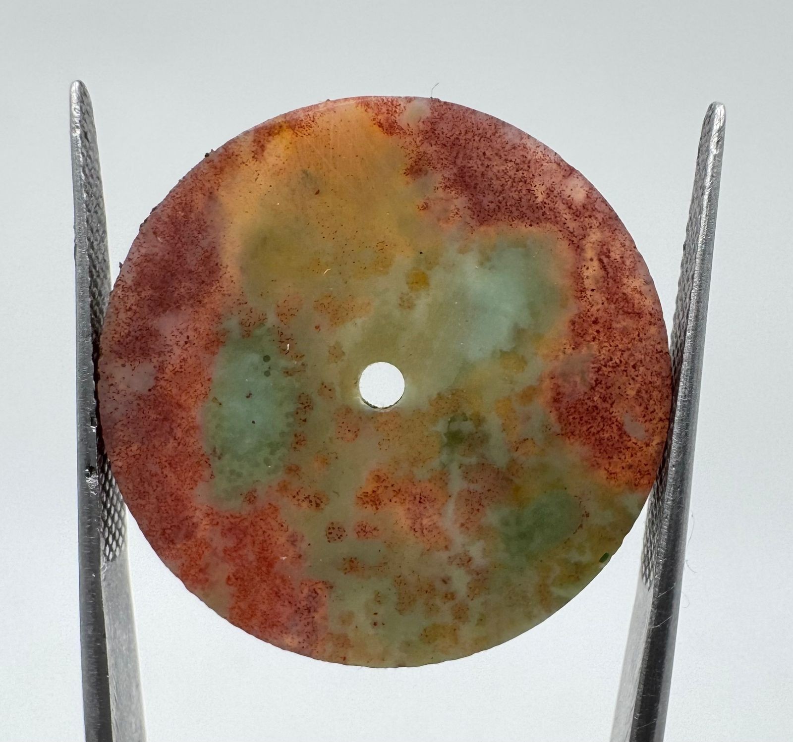 blood jasper Stone watch dial Polished Gemstone 24.5mm Round shape gmc1034w