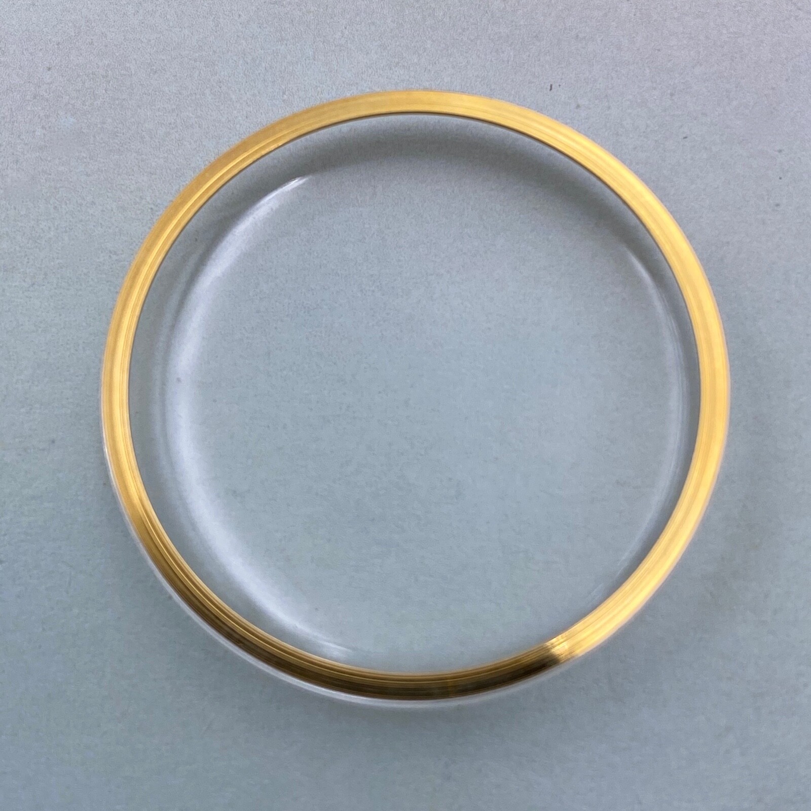 Genuine Vintage Omega Crystal # 1324 W/ Retainer Ring 28.6 mm. Open Package.