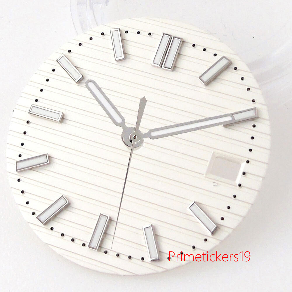 29.6mm Multicolor Watch Dial Hands Set Date Window Fit NH35 NH36 Movement
