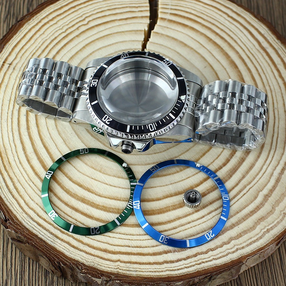 Modify SUB Mod 38mm Watch Case Strap Domed Acrylic Glass For Seiko NH35 36 NH38
