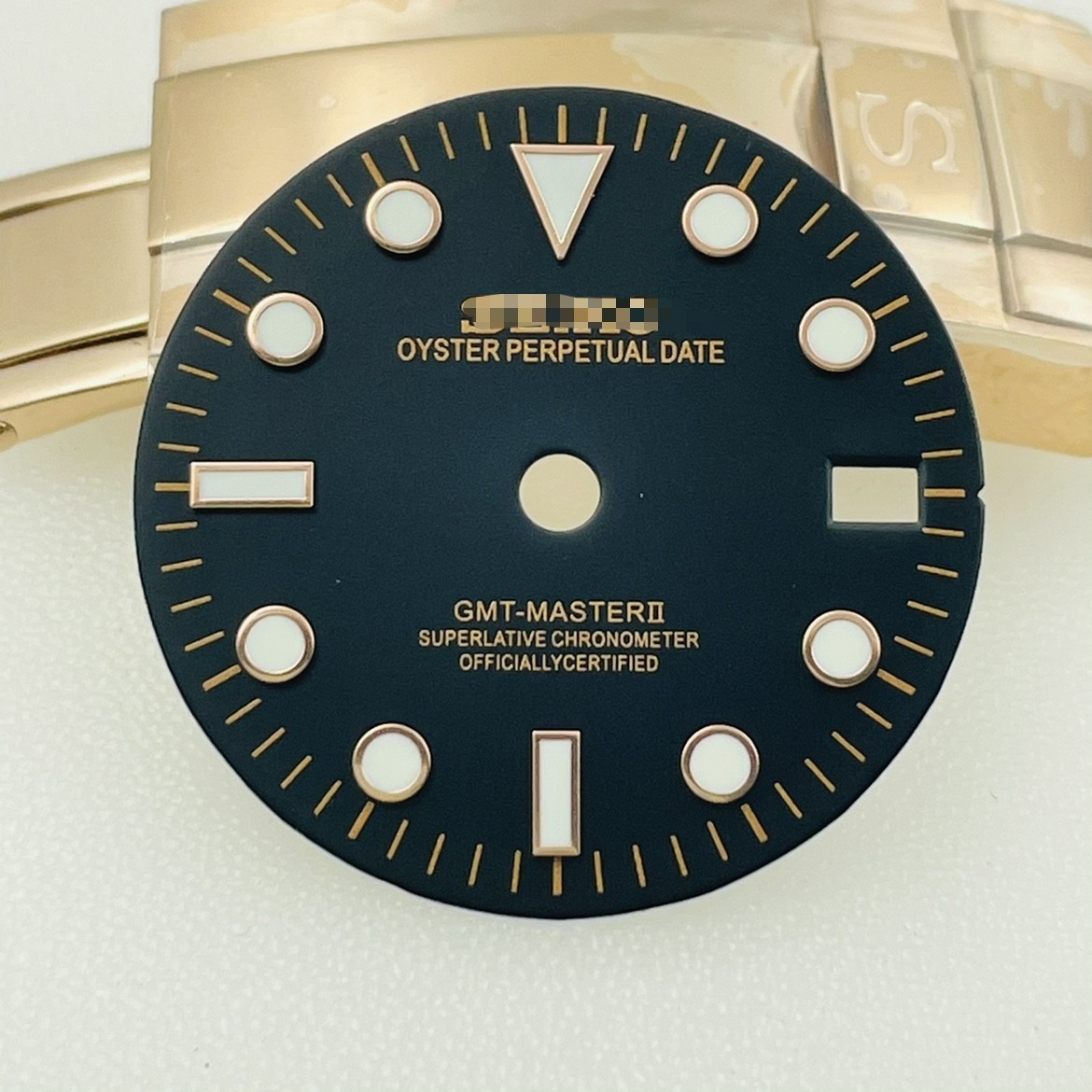 New 28.5MM Green Luminous Watch Dial Plate for Nh34 GTM Diving Watch Movement