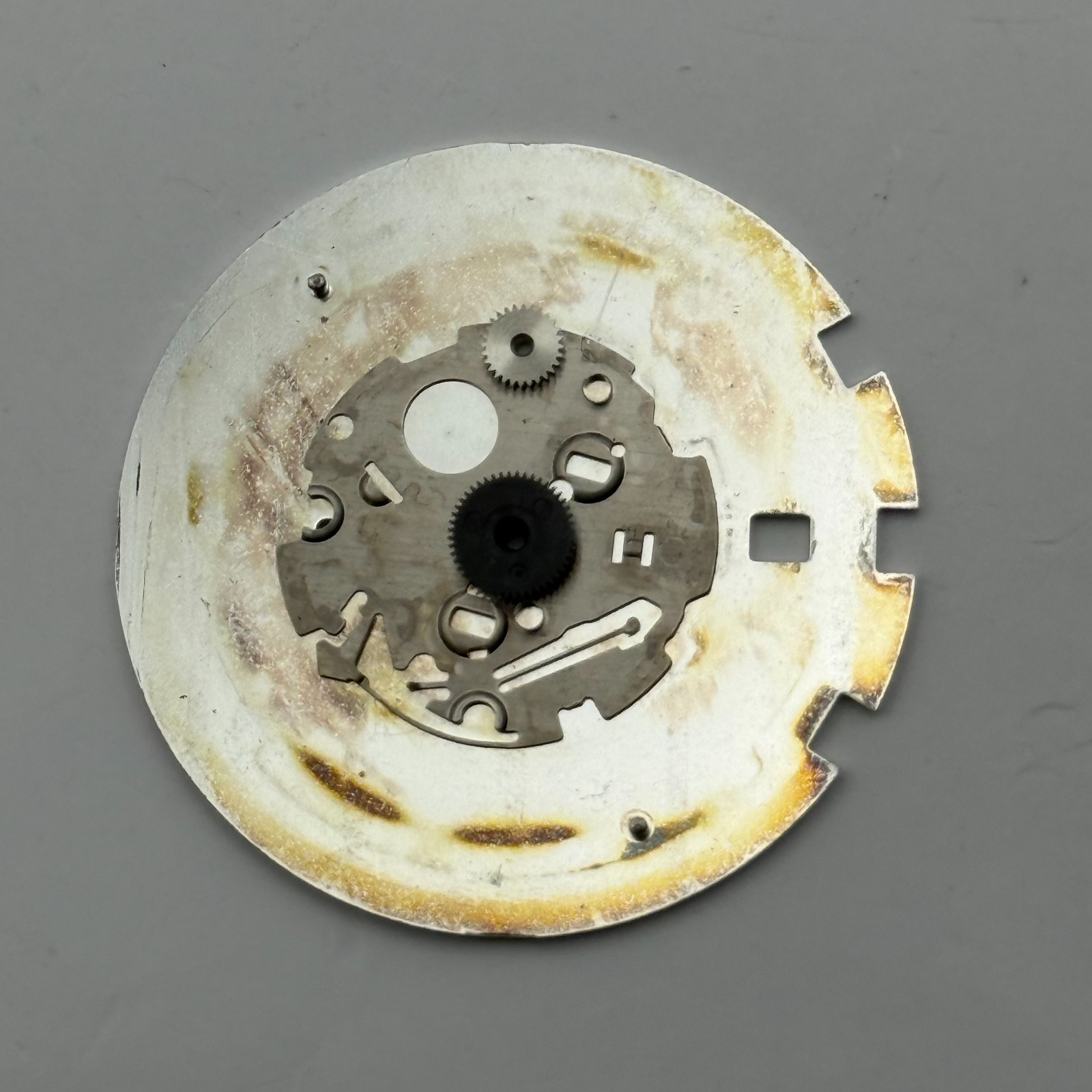 Seiko 7T92-0SE8 Watch Dial Chronograph 100M Silver Japan Spare Parts Repair 31mm