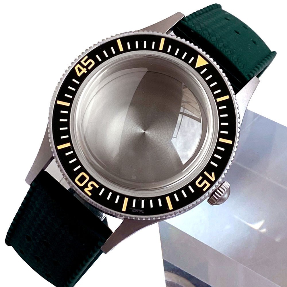 Retro 40mm Sapphire Watch Case For Fifty Fathoms NH35 NH36 ETA2824 Miyota8215
