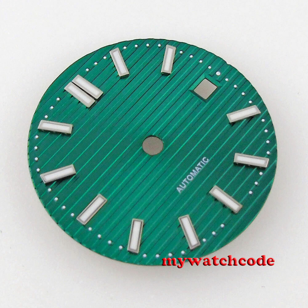 28.9mm sterile black green blue dial fit ETA 2824 2836 DG 2813 8215 mens watch
