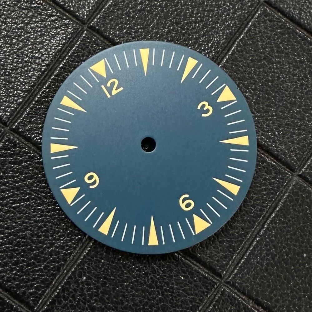 31MM Luminous Watch Dial Navy Blue (369/12) for NH36A/35/8215/2813/70/4R