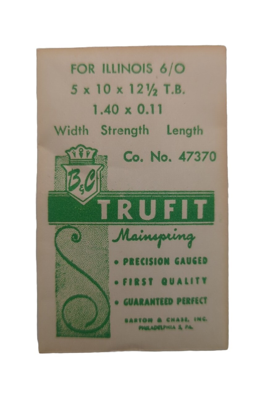 B&C Trufit Mainspring For Illinois 6/0 #47370