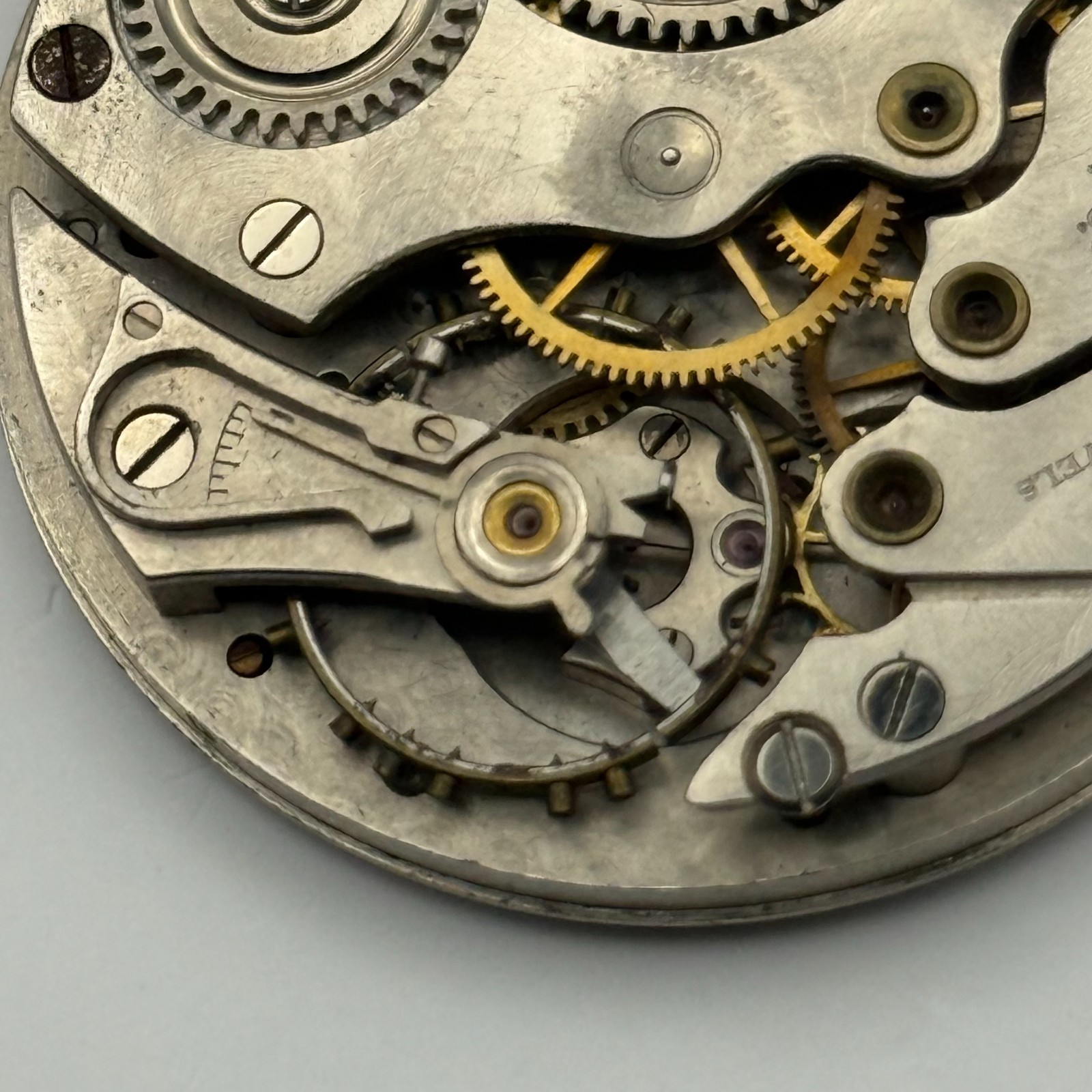 New York Standard Pocket Watch Movement USA Watch Co 15J Sub Seconds Parts 36mm