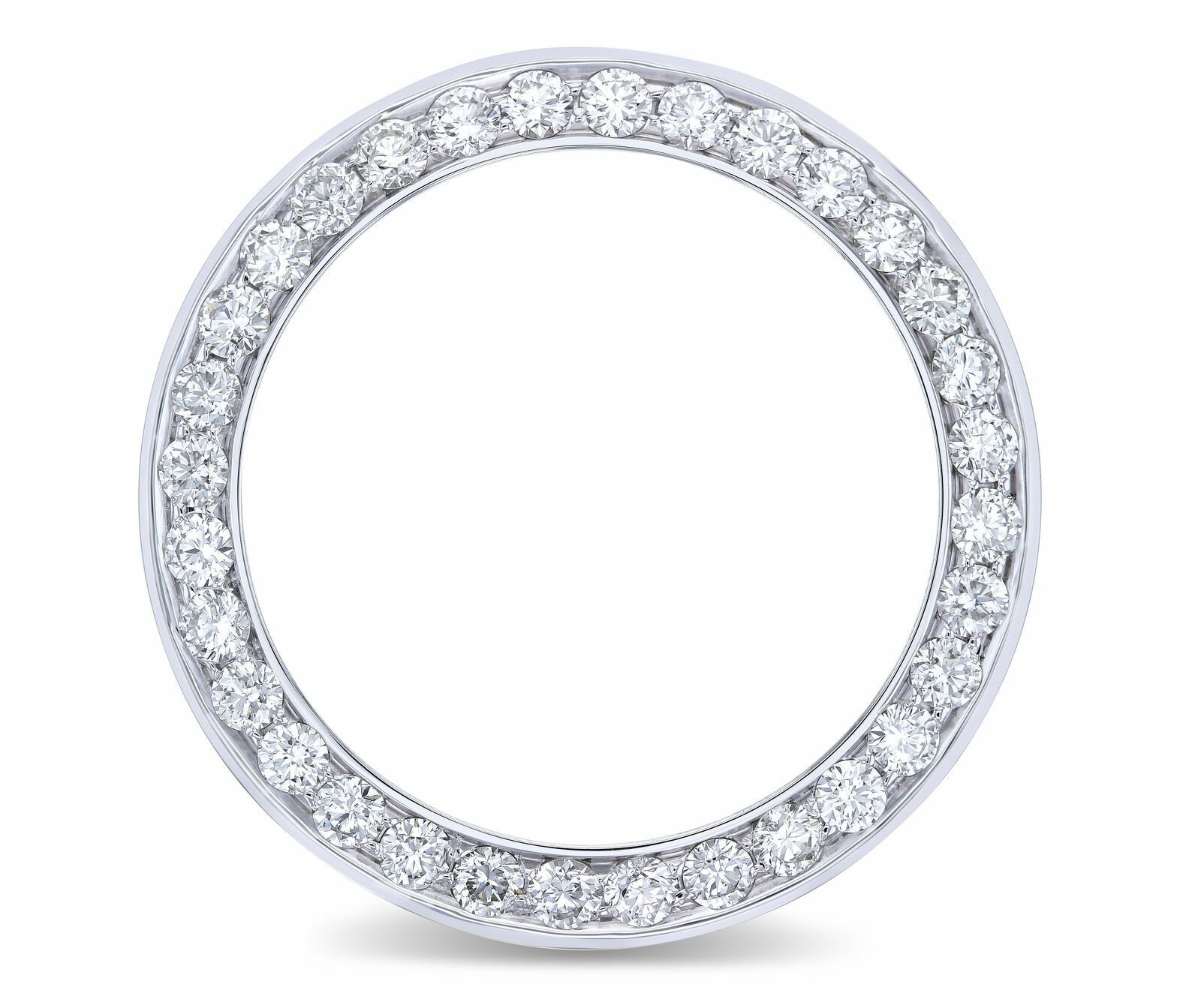 4CT BEAD SET NATURAL DIAMOND BEZEL 14KW FOR ROLEX DATEJUST, PRESIDENT WATCH