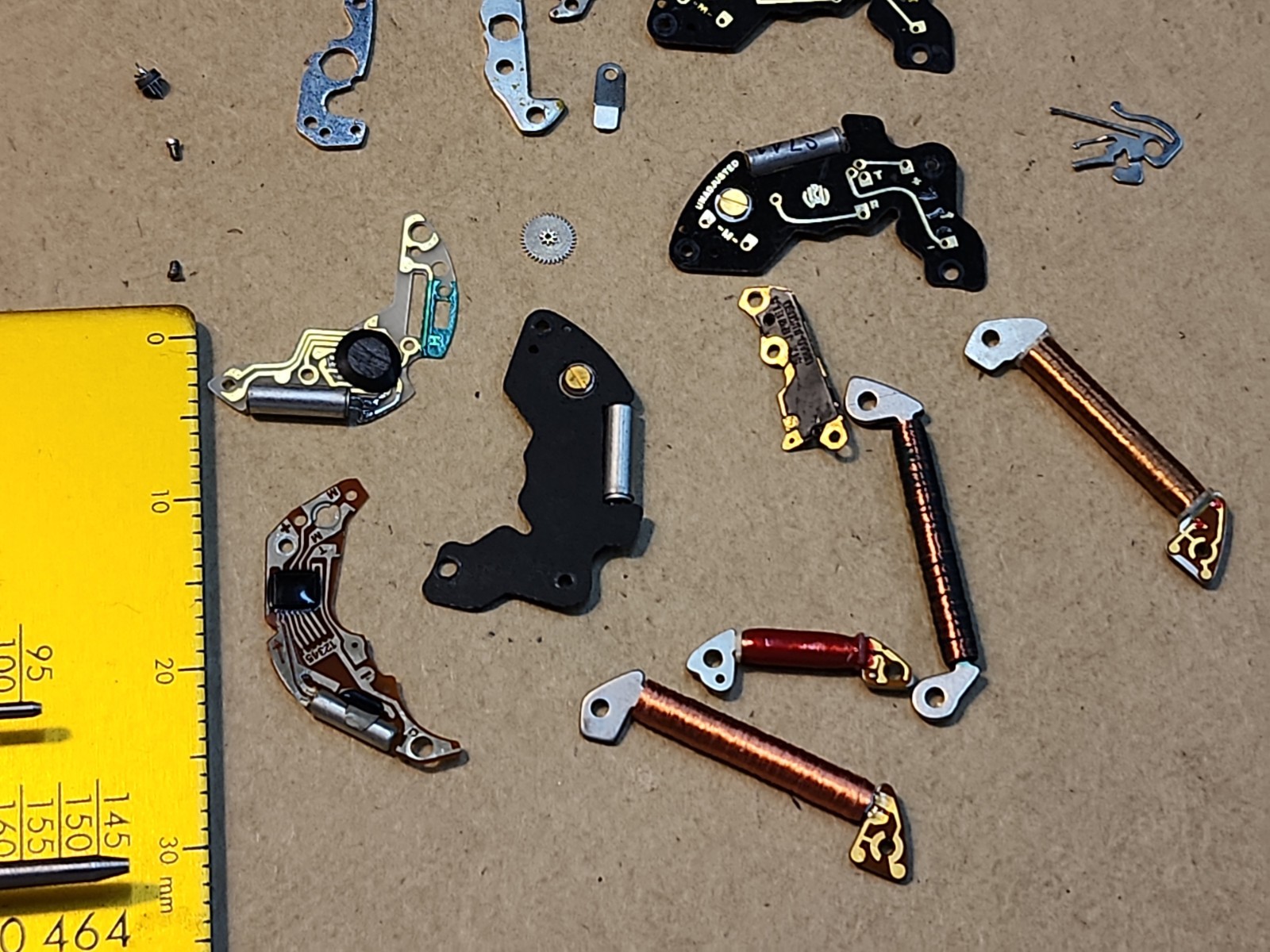 Lot Of Mixed NOS Circuits Coils Quartz Watch Movement Parts Repairs Spares