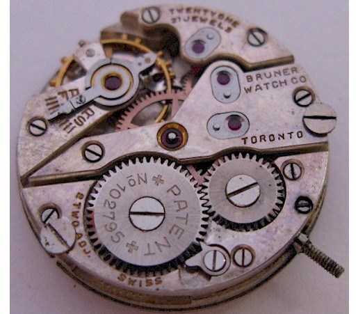 Felsa F 335 Bruner-Toronto watch movement 21 jewels dustproof patent …