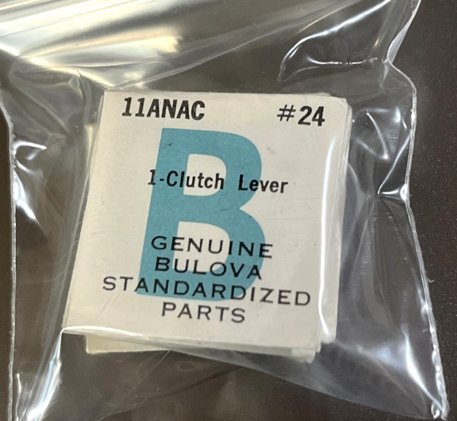 Bulova 11ANAC Standardized Watch Repair Part #24 (1) CLUTCH LEVER Sealed