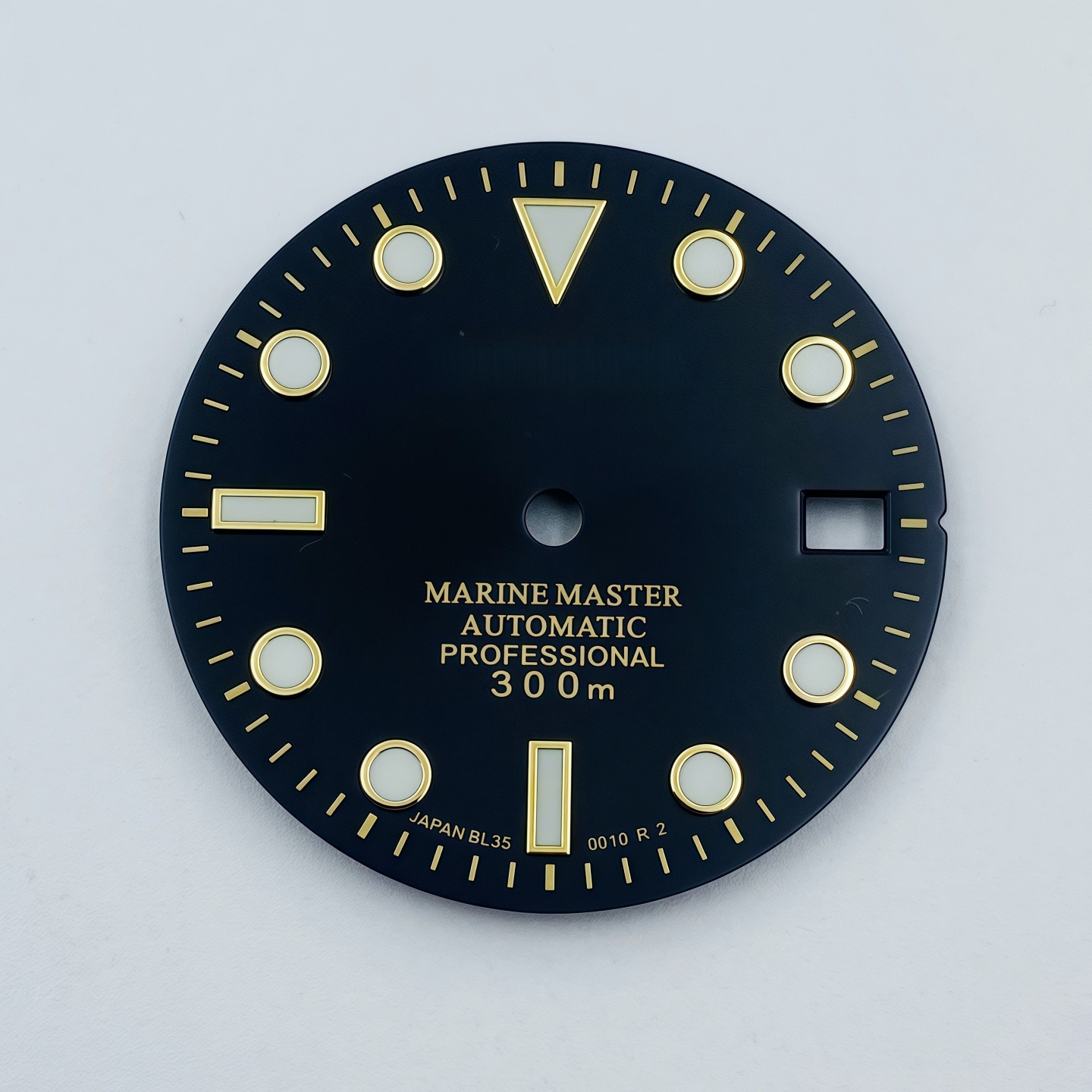 28.5mm Sun Pattern Watch Dial Green Luminous For Nh35 Nh36 Movement Watch Parts