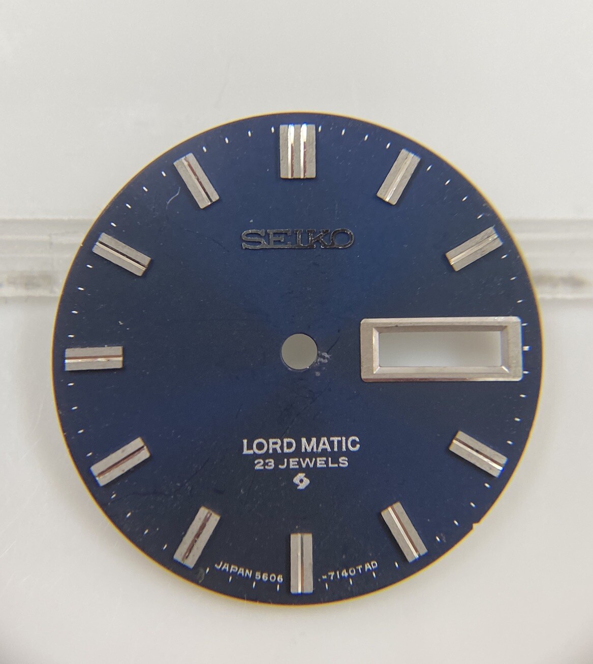 Original Seiko 5606-7140 Lord Matic Blue 27.5mm Dial