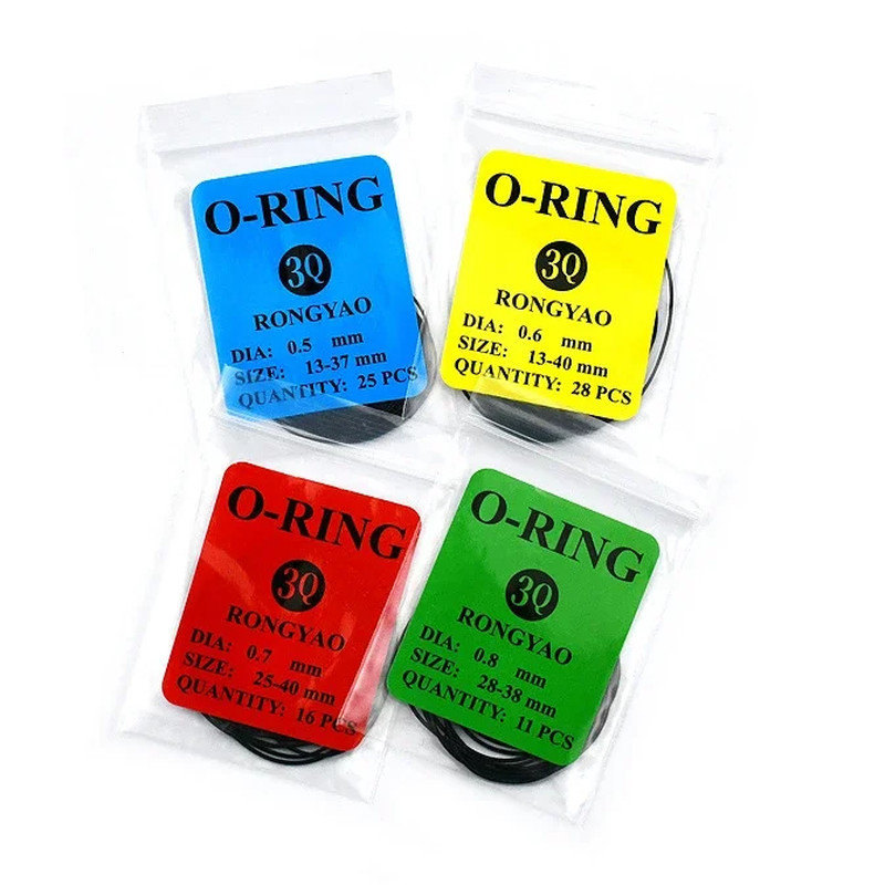 1Box Watch Repair Tools O-Ring Seal Rubber Waterproof O-Ring Gasket for Watchmak