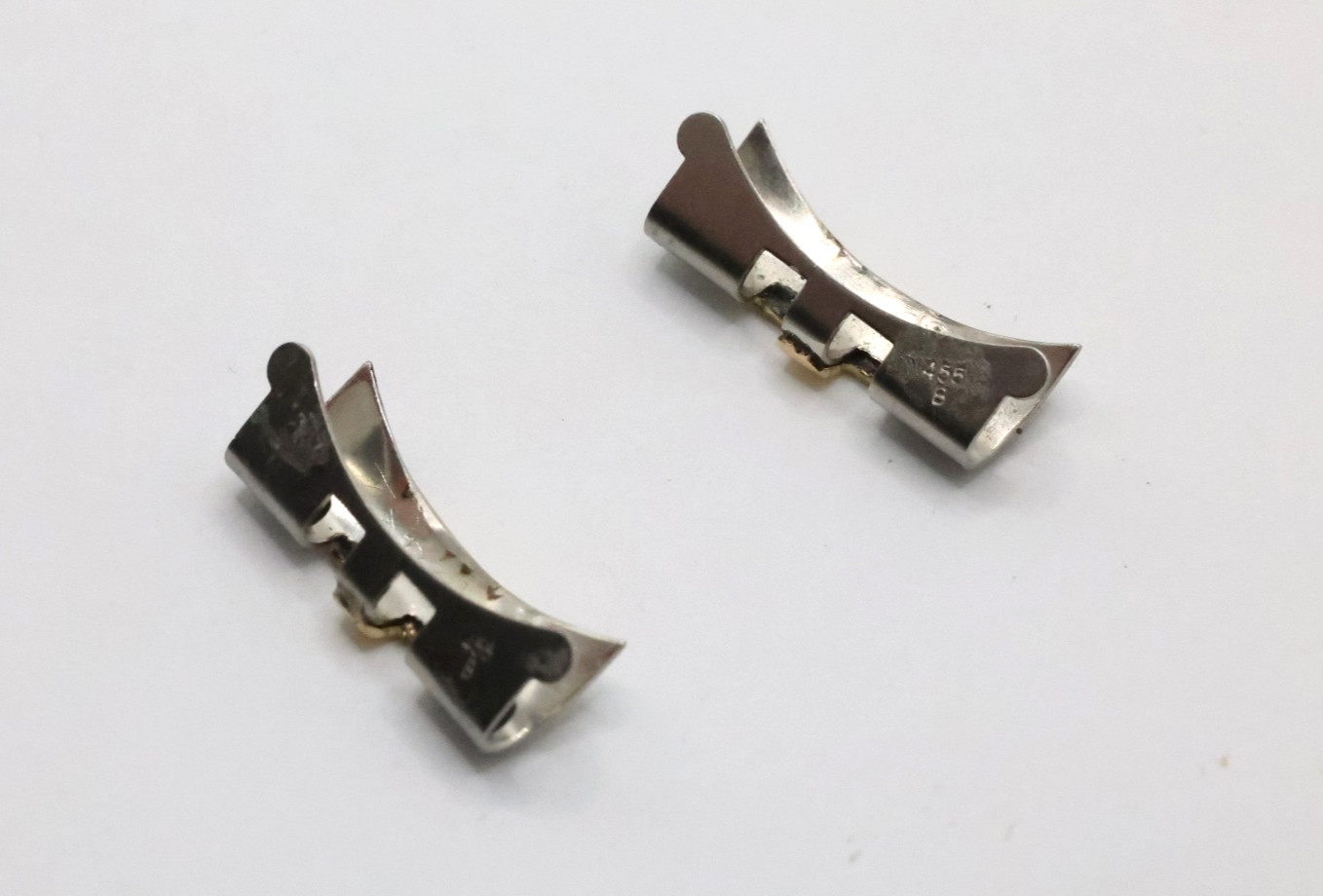 Authentic 455B Rolex 20mm End Links 18k Yellow Gold & Stainless Steel #665