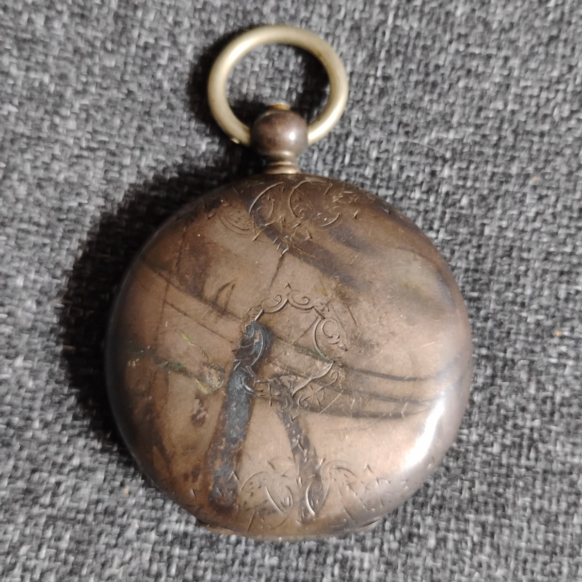 Alphonse Matile Suisse Key Wind CASE Silver Pocket Watch 1870s Not Working