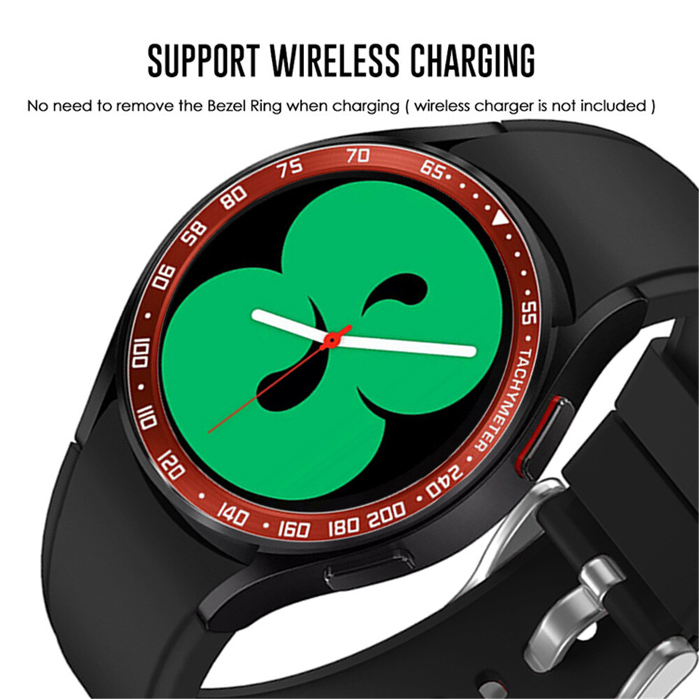 For Samsung Watch 5/5Pro 4 40/44mm 6 Classic 43/47mm Metal Bezel Ring Cover Case