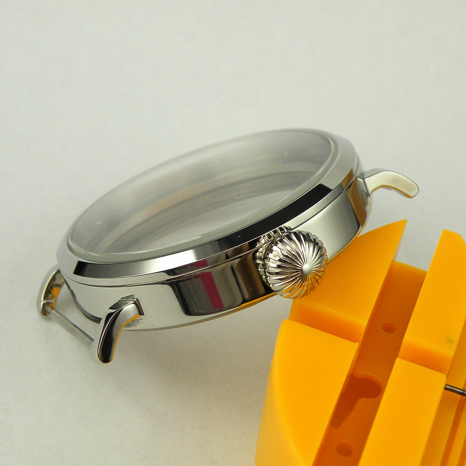 46mm Black/Rose Gold/Silver Watch Case Fit ETA 6497 6498 ST 3600 3620 Movement