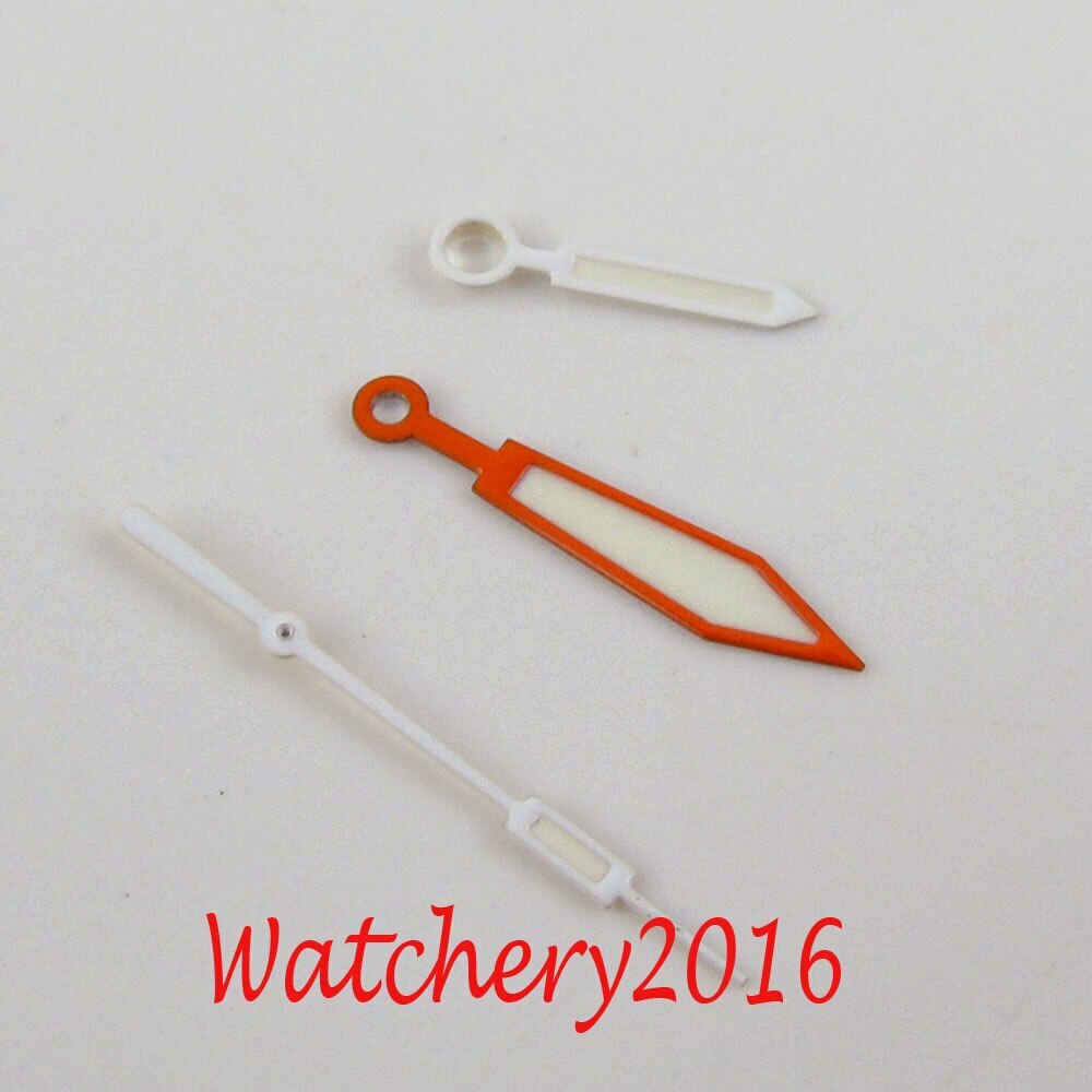 Luminous Orange Watch Hands for NH35 NH36 Miyota8215 821A ETA2824 PT5000 DG2813
