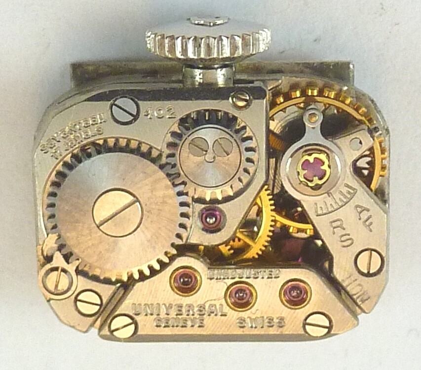 Vintage Universal Geneve 402 Wristwatch Movement – Parts / Repair