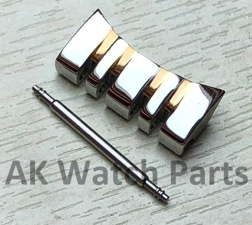 Two-Tone Top/End Shoulder LINK Fits Tissot Carson T085407A T085410A spare strap
