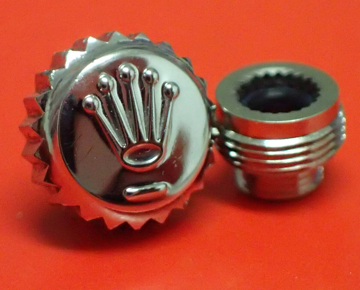 Genuine ROLEX 605-0 Crown w/Tube 6mm 124300 124270 126200 126300 #319