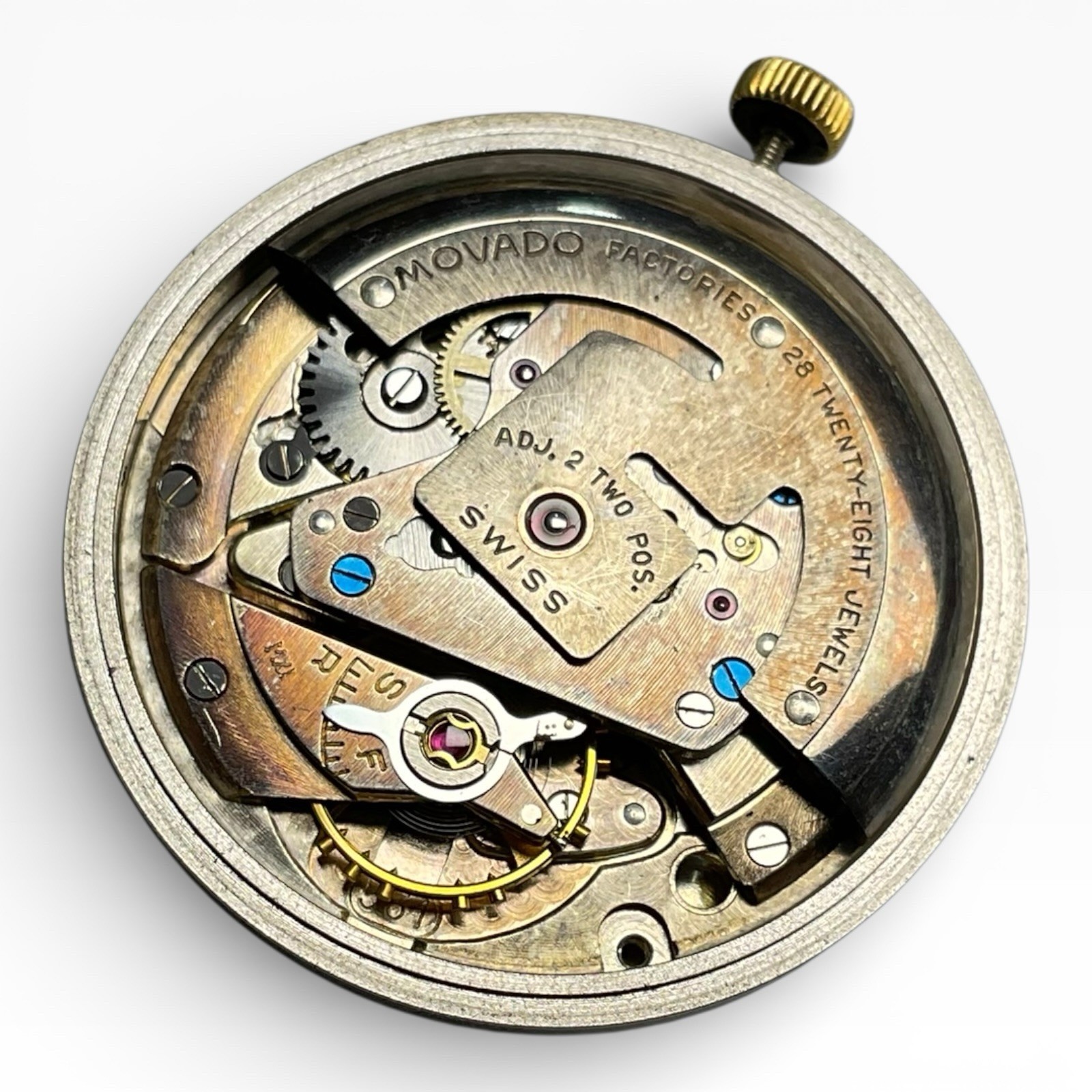 VTG MOVADO TIFFANY & CO CAL 531 AUTOMATIC MOVEMENT FOR PARTS OR REPAIR JG1-2