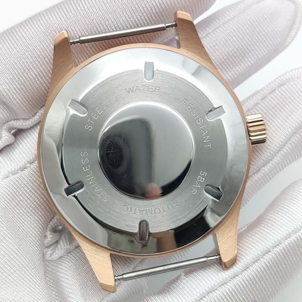 40mm Stainless steel Watch Case Sapphire Glass for NH35/36 Movement