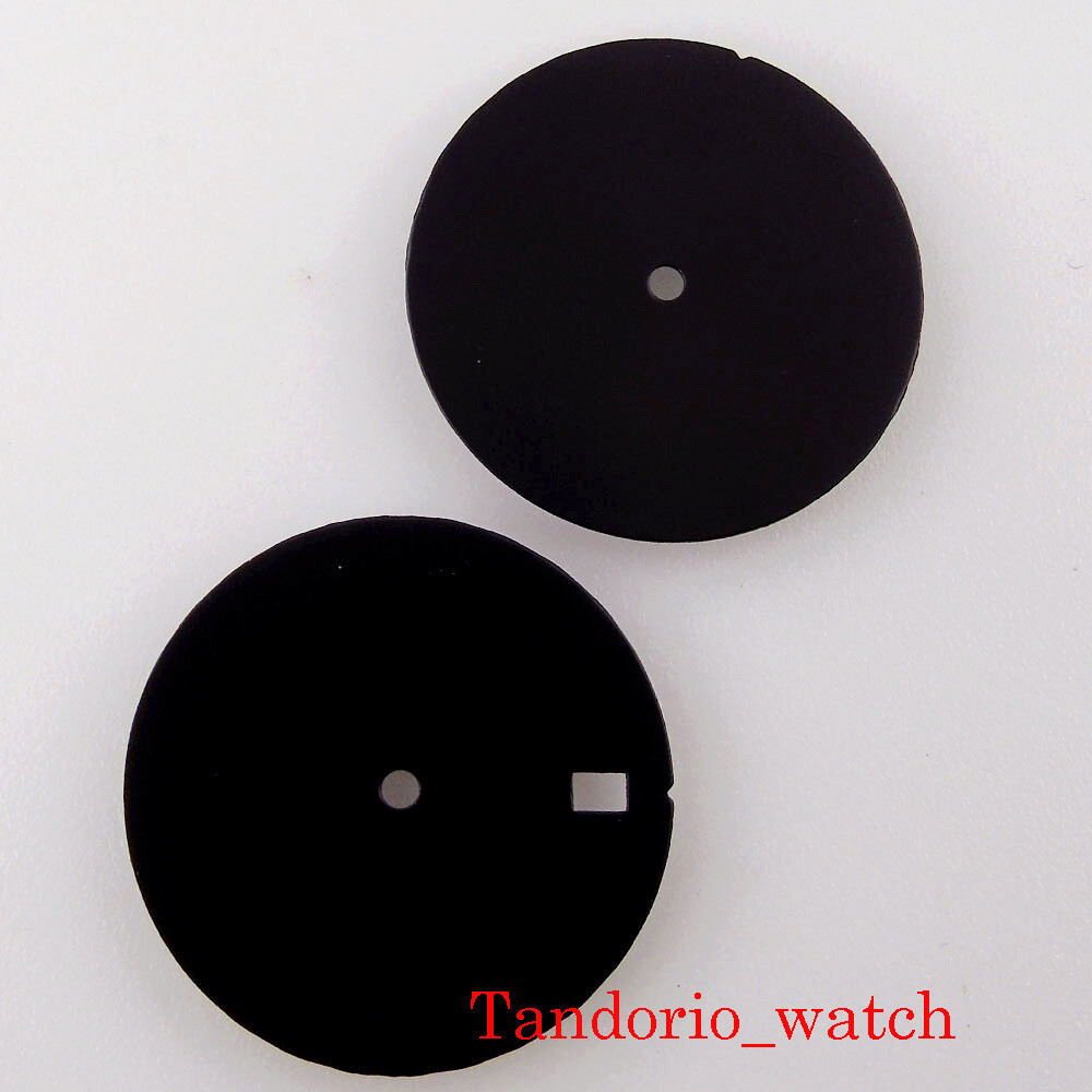 New Bliger 29mm Black Sterile No Logo Watch Dial For NH35 MIYOTA 8215 Movement