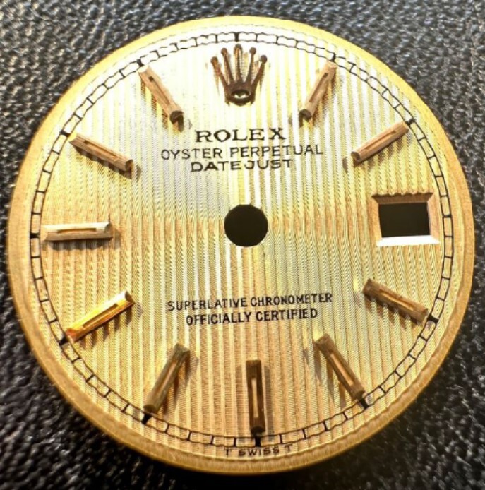 Vintage Genuine Rolex DateJust Ladies 19.8 mm Oyster Watch Dial