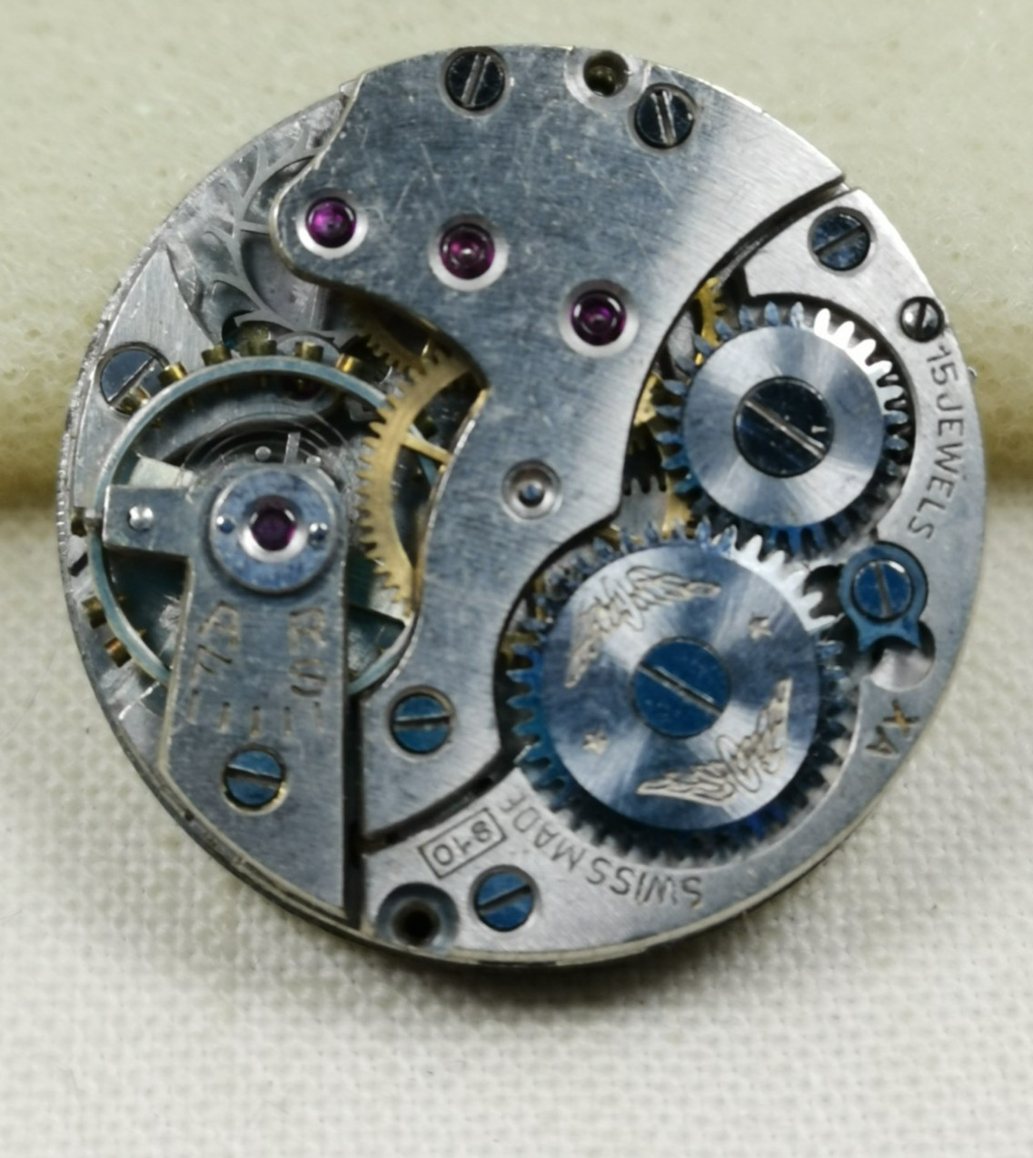 Lot 8 x Rotary Swiss Wristwatch Movements Repair/Parts