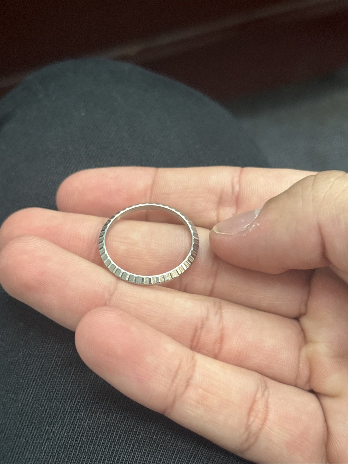 Rolex Bezel For A 28mm Watch as Is Stainless Steel Bezel