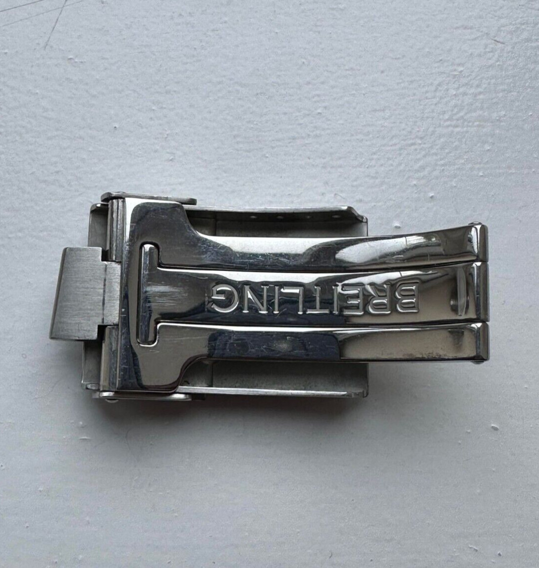Genuine Original Breitling Deployment Deployant Clasp Buckle Bracelet Steel 20mm