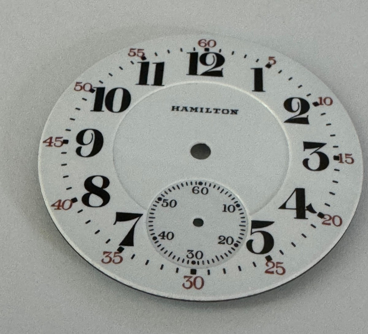 NEAR PERFECT VINTAGE 16 SIZE HAMILTON RAILROAD POCKET WATCH PORCELAIN DIAL
