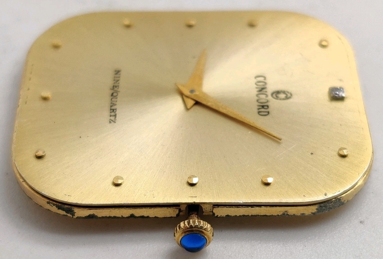 Concord nine/quartz ETA Cal. 959.001 Swiss quartz movement For Repair Diamond