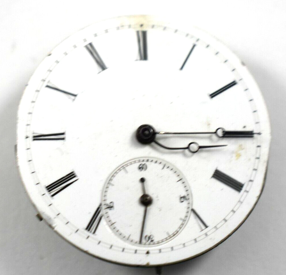 Vintage Unbranded 36.25mm KW/KS European Pocket Watch Movement lot.fl