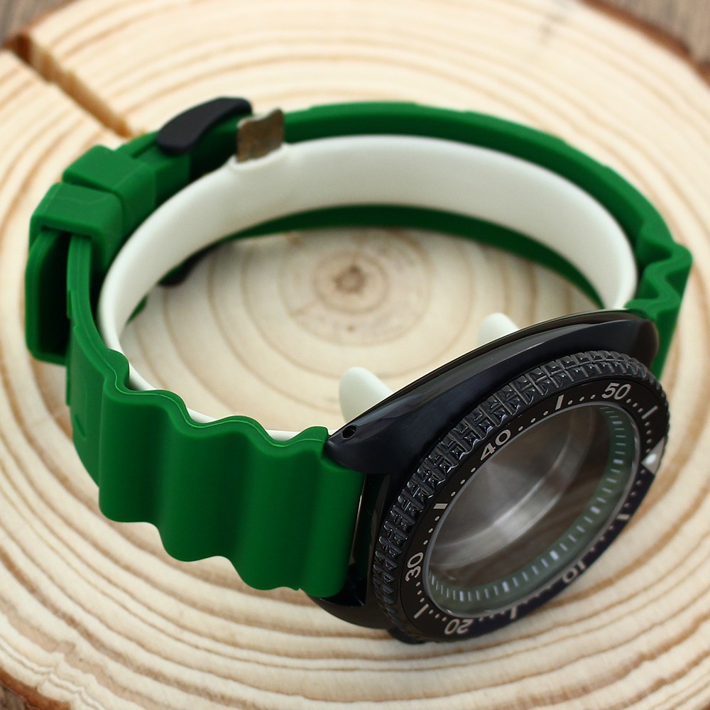 45mm Modify Turtle SKX009 Mod Watch Case Strap Sapphire 10ATM For Seiko NH35 36