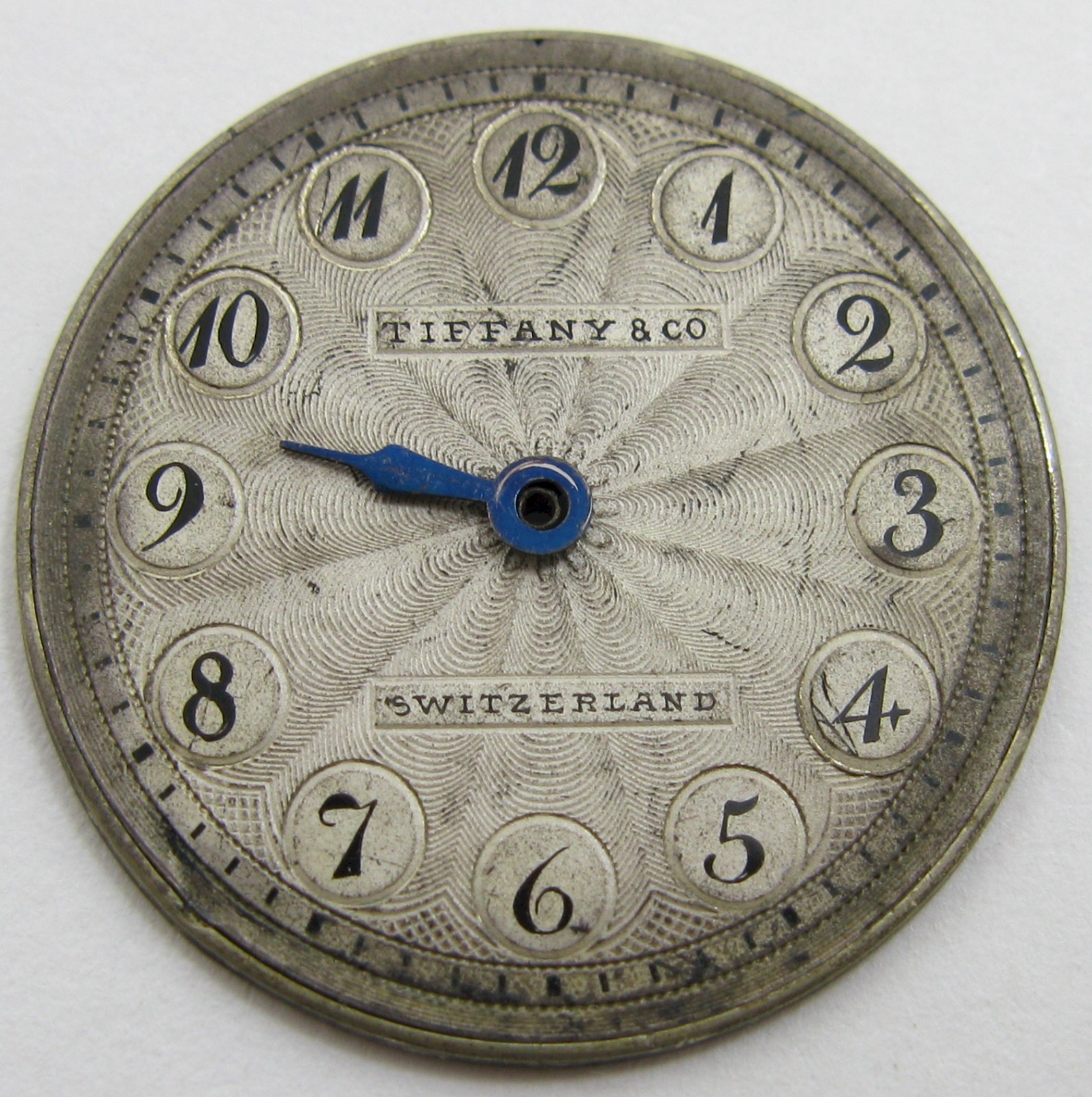 Vintage metallic Tiffany & Co. Watch snap silver Dial ø 23.2 mm