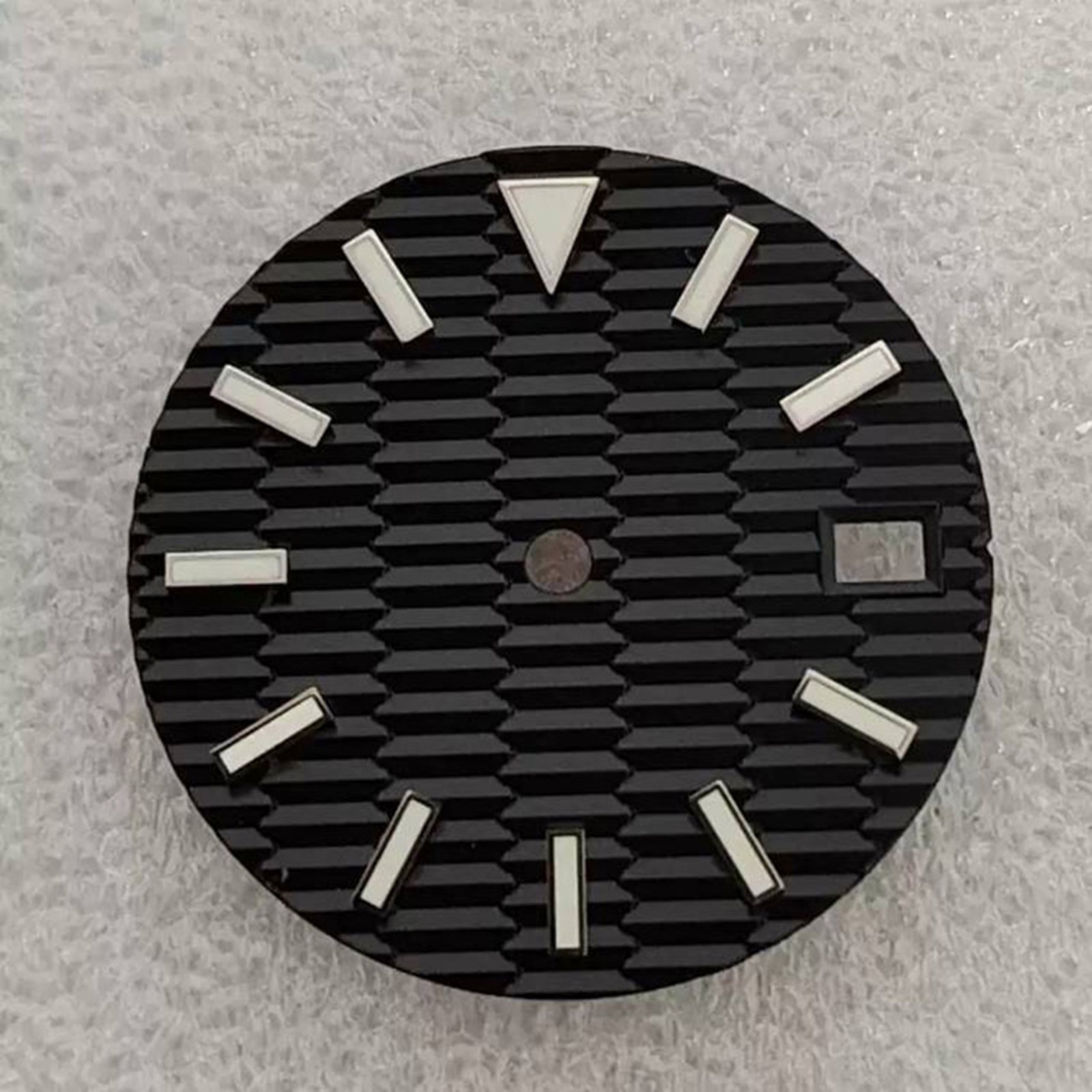 Watch Dial 28.5MM Blue-Green Luminous Mechanical Watch Case for NH35 Movement