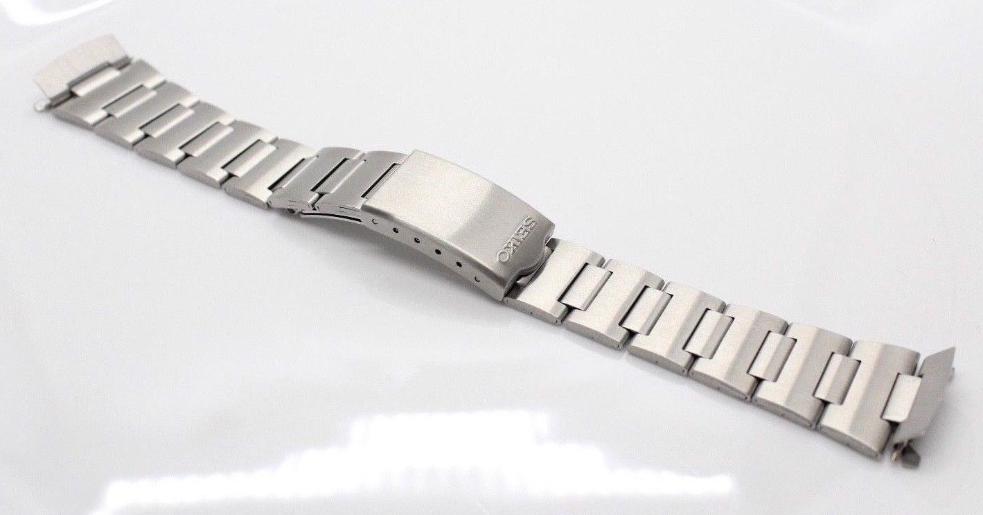 Men’s BRACELET W/ End Links for SEIKO 6139-6005 6139-6007 6139-6009 Chrono 19mm
