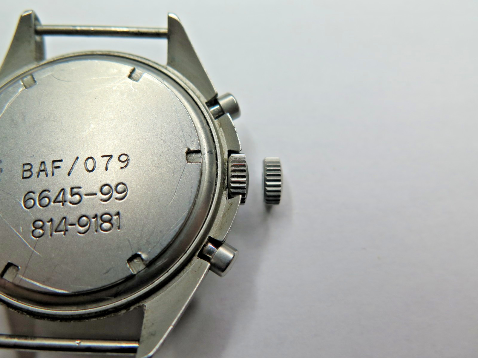 New CWC Chronograph BAF Quartz Model 6.8 x 2.8 mm CROWN 0.90 Stem TAP 10 Parts