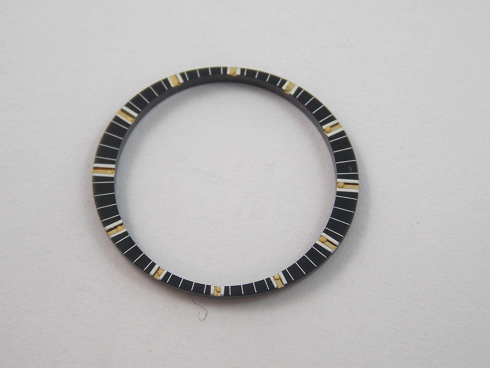 Kaleidoscope Borel Cocktail Watch Minute Ring Vintage 19.5mm by 21.4mm Black NOS
