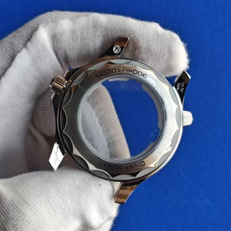 42mm Steel Watch Case Kit DIY Fits 8200 8205 8215 Movement For Seamaster 300