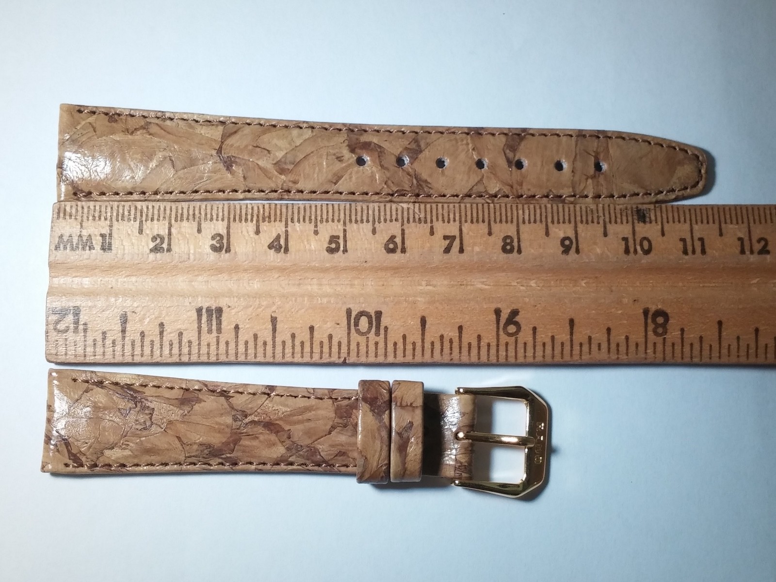 Rado band/strap and buckle, BROWN/CAMOUFLAGE, 17/14mm Made in Austria, genuine l