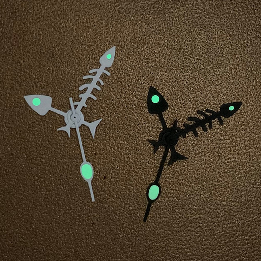 Creative Green Luminous Fish Bone Watch Hands for NH35/NH36/4R/7S Movement A