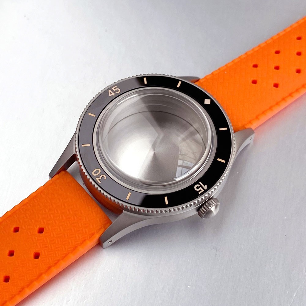 Retro 40mm Sapphire Watch Case For Fifty Fathoms NH35 NH36 ETA2824 Miyota8215